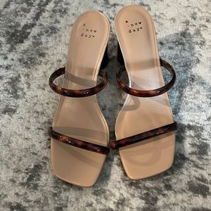 Target A New Day Tortoiseshell Sandals - Like New!